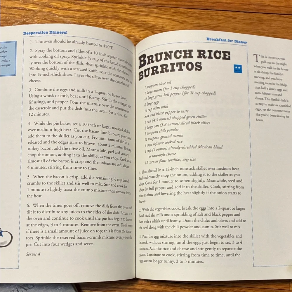 Desperation Dinners Cookbook by Beverly Mills & Alicia Ross